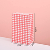 Thickened Food Kraft Paper Bag Customized square Bottom Bag Baking Takeaway Snacks Snack Laminating Oil-proof Storage Bag