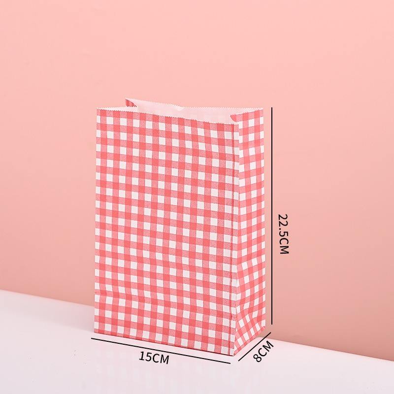 Thickened Food Kraft Paper Bag Customized square Bottom Bag Baking Takeaway Snacks Snack Laminating Oil-proof Storage Bag