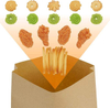 Greaseproof Waxed Paper Sandwich and Cookie Bags for Snacks, Pastries, Breads, Baked Goods, Chips, Muffins