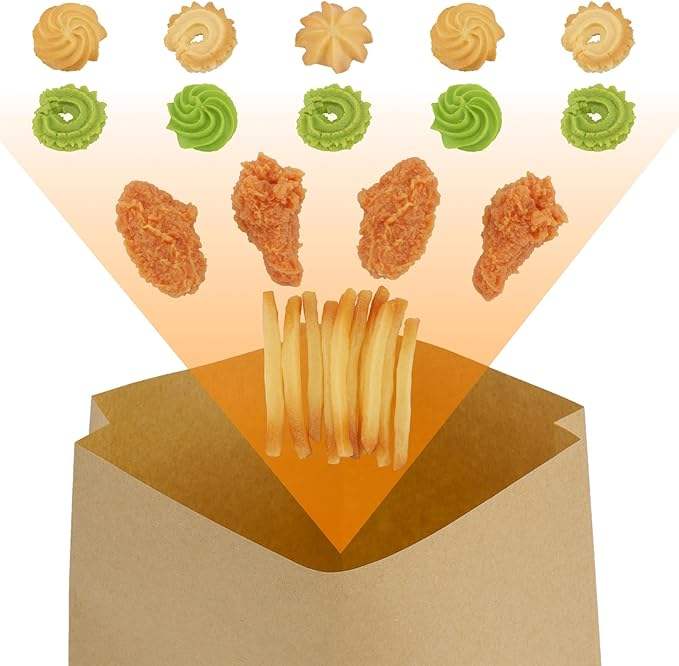 Greaseproof Waxed Paper Sandwich and Cookie Bags for Snacks, Pastries, Breads, Baked Goods, Chips, Muffins