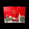 Custom Printed Laser-coated Aluminum Foil-coated Non-woven Fabric Gift Bags for Wholesale in Christmas Styles Shopping Bag