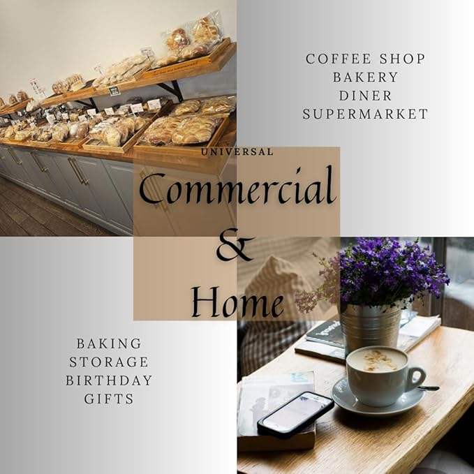 Window Bread Bag Paper Bag Biodegradable Baked Goods Storage Label Seal Sticker Custom Bread Bags