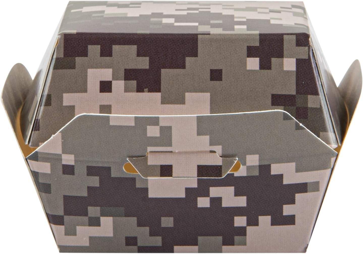 Hamburger Box Disposable Confeit Paper Takeout Box with Hinged Lid, Perfect for Mini Burgers or Desserts Food Box