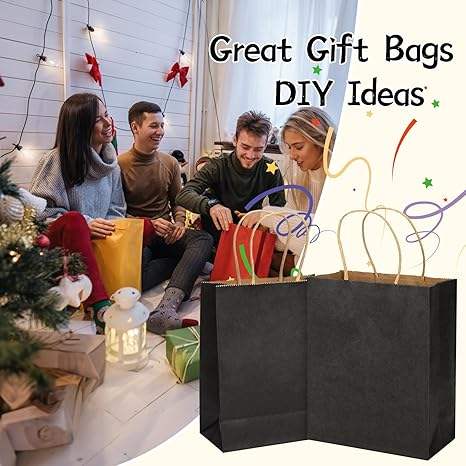 Wholesale Customized Pattern LOGO Sizes Paper Bags with Handles Paper Retail Restaurant and Cafe Shopping Bag