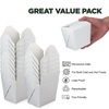 32 oz Paper Soup Container with Lid Disposable Paper Food Cup White Ice Cream Bowl Paper Food Storage Food Box
