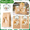 Jungle Animals Thanks Label Popcorn Bags Cute Round Stickers for Baby Shower Paper Food Storage Gift Packaging Custom Bread Bags