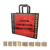 With Rope Handle Custom LOGO Gift Packaging Recyclable Kraft Paper Brown Paper Bag Flat Handle Kraft Paper Shopping Bag