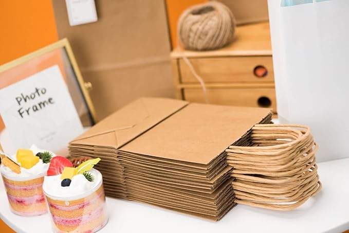 Brown Kraft Paper Bag, 5.9 "x3.2" X8.3 "Gift Bag, Mini Paper Bag, Gift Bag, Retail Bag
