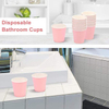 3 oz Red Mouth Cleaner Disposable Bathroom Cup for Birthday Parties and Picnics Paper Cup