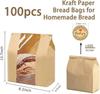 Customizable LOGO Pattern Homemade Bread Bag with windows Yeast Storage Custom Bread Bags