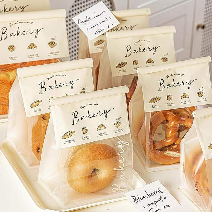 Bread Paper Bag with Window Suitable for Bread Food Storage Bags Biscuits Snacks Custom Bread Bags