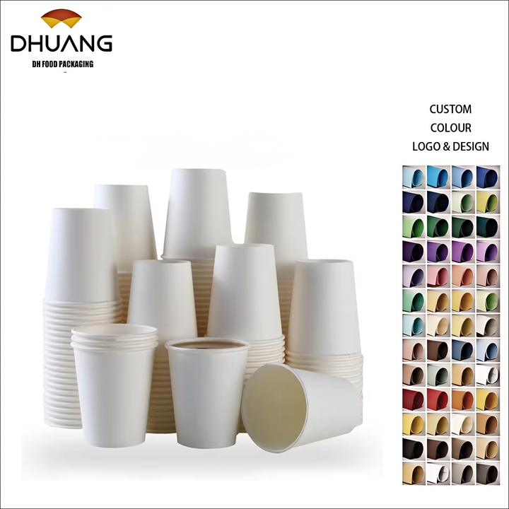 Disposable Paper Cup Hot and Cold Drink Drinking Cup Suitable for Parties Offices Activities Paper Cup