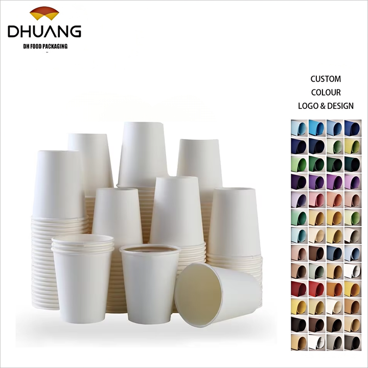 Disposable Paper Cup Hot and Cold Drink Drinking Cup Suitable for Parties Offices Activities Paper Cup