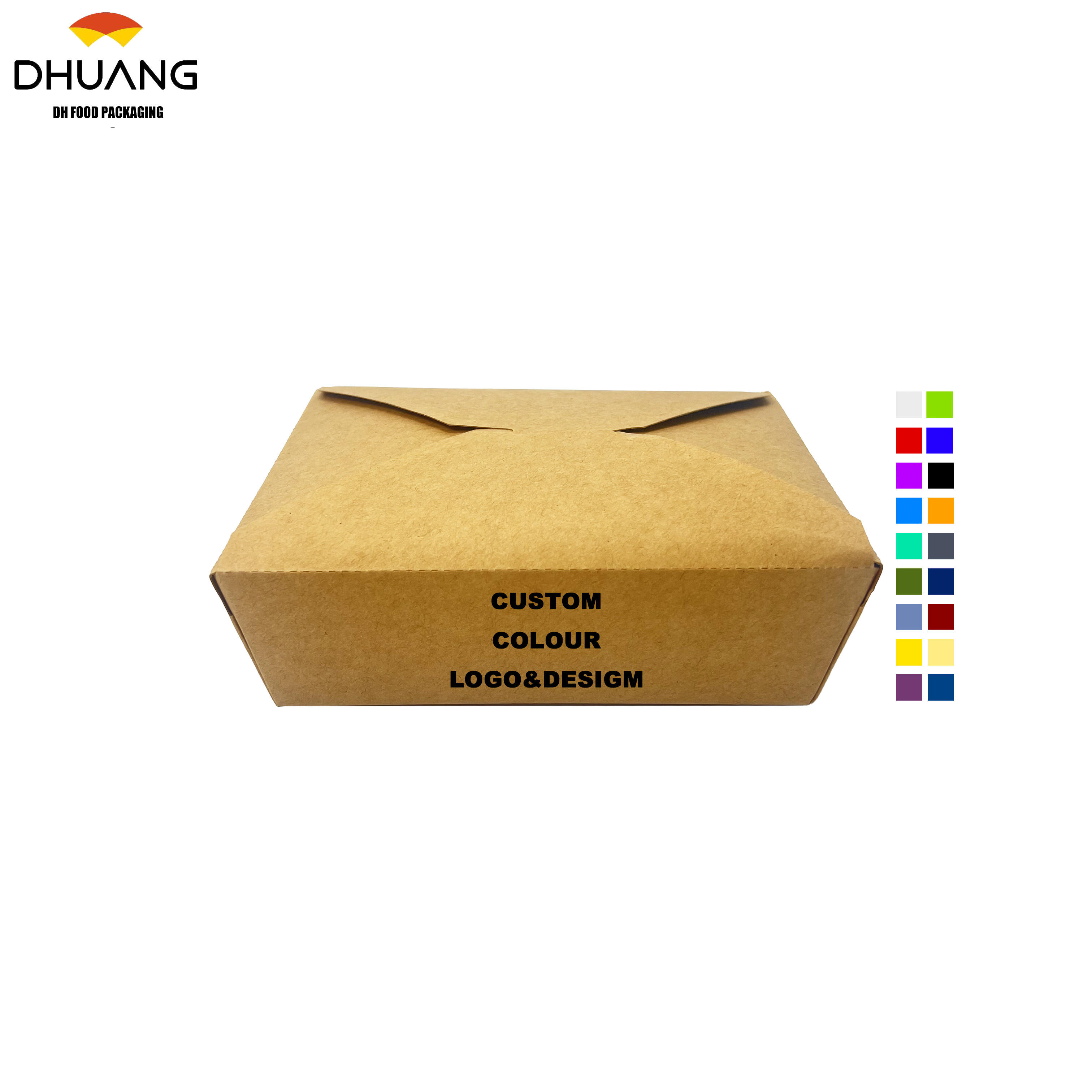 Customized Printed Packaging Box Used for Food Packaging for Takeout of Snacks Made of Food-grade Materials Food Box