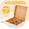Bulk square Cardboard Reusable Large Pizza Delivery Box Bakery Restaurant Pizza Party Supplies Custom Pizza Boxs