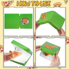 Mini Green Square Cardboard Ninja Decorated Birthday Celebration Party Supply Custom Pizza Boxs