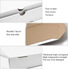 White Kraft Paper Corrugated Pizza Box for Small Pizzas Cookies Cakes Custom Pizza Boxs