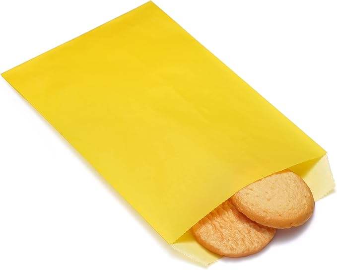 Quotidian Yellow Glassine Paper Bags Envelopes Durable Packaging Paper for Secure Delivery