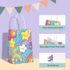 Gift Bag Paper Bag with Handle Party Birthday Wedding Small Paper Shopping (Rainbow Stars) Custom Paper Bags
