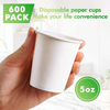 White Bathroom Small Capacity Mouthwash Cup Hot and Cold Drink Cup for Home School Office and Restaurant Use Paper Cup