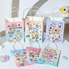 Custom Logo Small Paper Shopping Bag with Handle Durable Gift Bag for Party Birthday or Wedding Featuring Ribbon Accessory