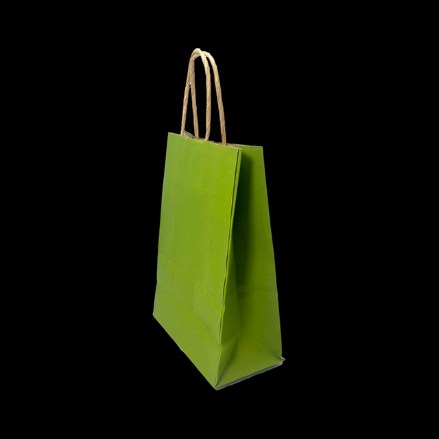 Customized Printed LOGO Cowhide Paper Bags - Simple Candy Color Scheme Gift Bags for Retail Sale Shopping Bag