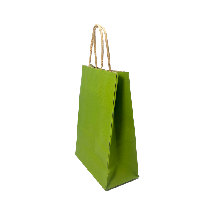Customized Printed LOGO Cowhide Paper Bags - Simple Candy Color Scheme Gift Bags for Retail Sale Shopping Bag