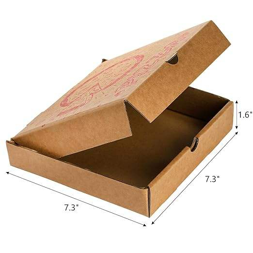 40 Packs Cardboard Food Box Kraft Take Out Food Container Takeaway Box Party Custom Pizza Boxs