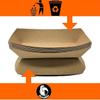 Food Tray Kraft Paper extra Large (5 Lb) Disposable Recyclable Service Ship Condiments Grease Resistant