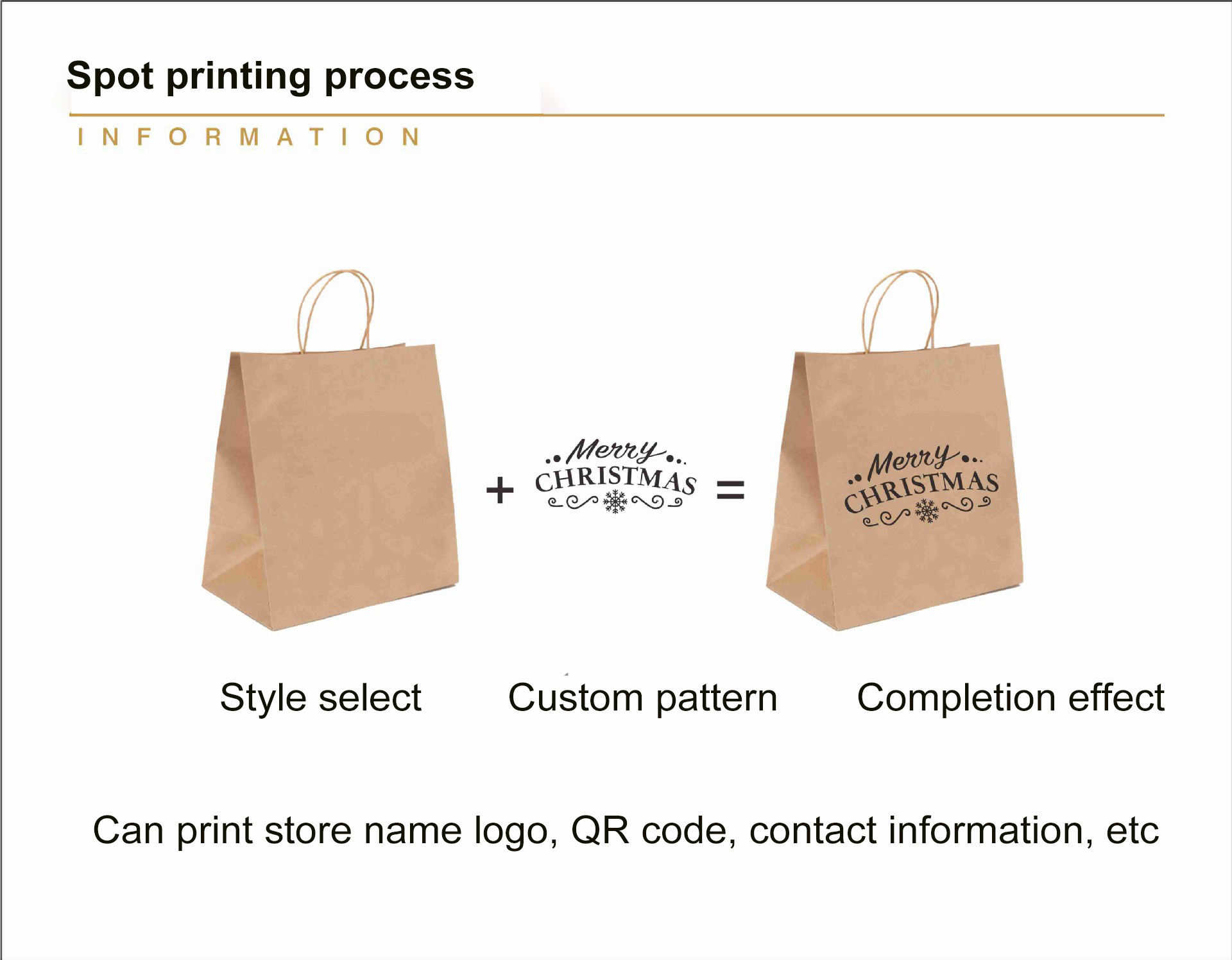 Spot Milk Tea Coffee Kraft Paper Bag Custom Wholesale Clothing Store Gifts Kraft Paper Bag Printed logo
