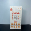 Custom Flat square Bottom Brown Kraft Paper Bag for Takeaway Food Packaging Grease and logo Printing Oil-proof Paper Bag
