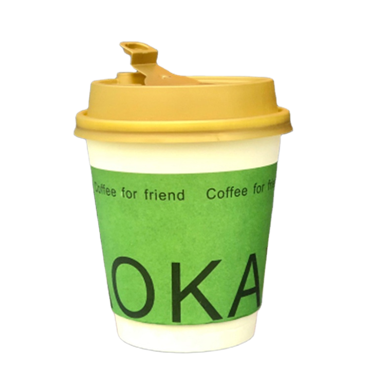 Disposable Coffee Cups with Lids, Heat & Leak-proof Paper Cups, to Go Coffee Cups for Hot & Cold Beverage Coffee Cup