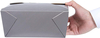Lunch Box - Label Lock Closed Heat Resistant Grey Paper Disposable Lunch Box Oil Resistant to Hot and Cold Foods Food Box