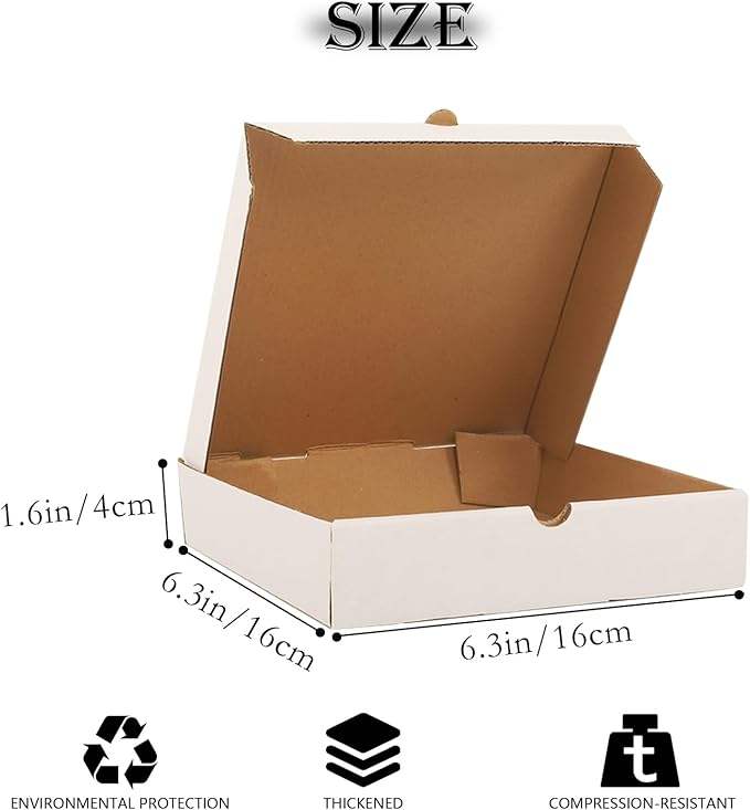 White Corrugated Repeatable to Keep Oven Takeout Packaging Cardboard Fresh Custom Pizza Boxs