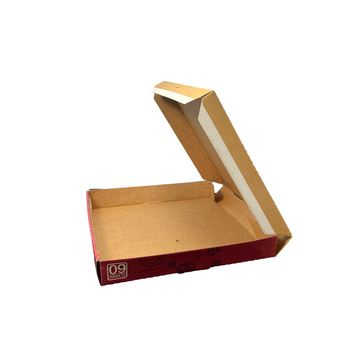 Safe Cardboard Corrugated Kraft Paper for square Pizza Shop Baking Restaurant Party Custom Pizza Box