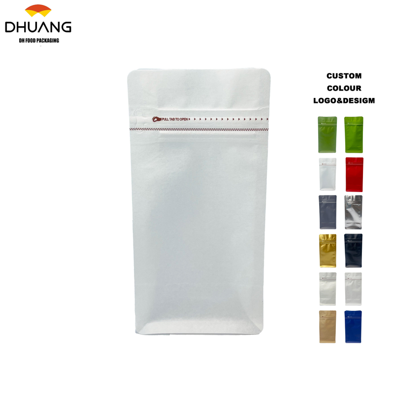 Octagonal Sealing Design Customized logo Coffee Packaging Bag Suitable for Coffee Bean Storage Coffee Bags