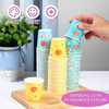 1000 4-ounce Mini Paper Cups Mouthwash Cups Disposable Coffee Cups Picnics, Parties, Barbecues, Travel Events, 10 Colors