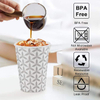 12 oz Single Wall Disposable Coffee Cups with Handle for Hot and Cold Drinks for Coffee Shops Offices and Restaurants Coffee Cup