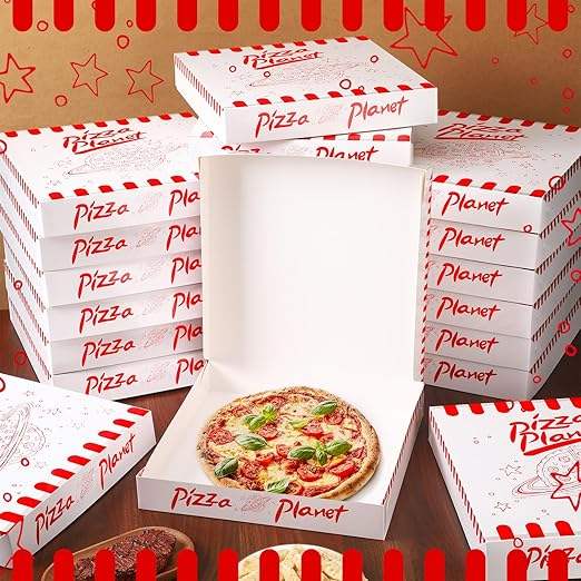 Pizza Planet Large Suitable for Pizza Cake Food Party Decorations Small Gift Decorations Custom Pizza Boxs