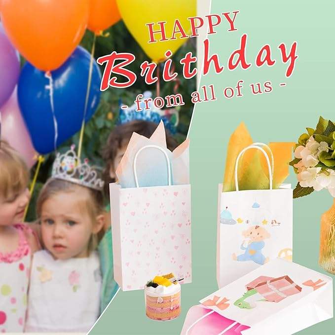White Paper Bags Processed in Bulk Gift Medium Size Retail Shopping Merchandise Custom Paper Bags