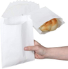 300 Paper Sandwich Bags Oil-resistant Paper Bags for Baking Cookies Candy Snacks (white)