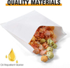 300 Paper Sandwich Bags Oil-resistant Paper Bags for Baking Cookies Candy Snacks (white)