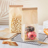 Packages Toast Bag with Window Kraft Tin Tie Label Lock Healing Bag Packaging Pastry Popcorn Custom Bread Bags