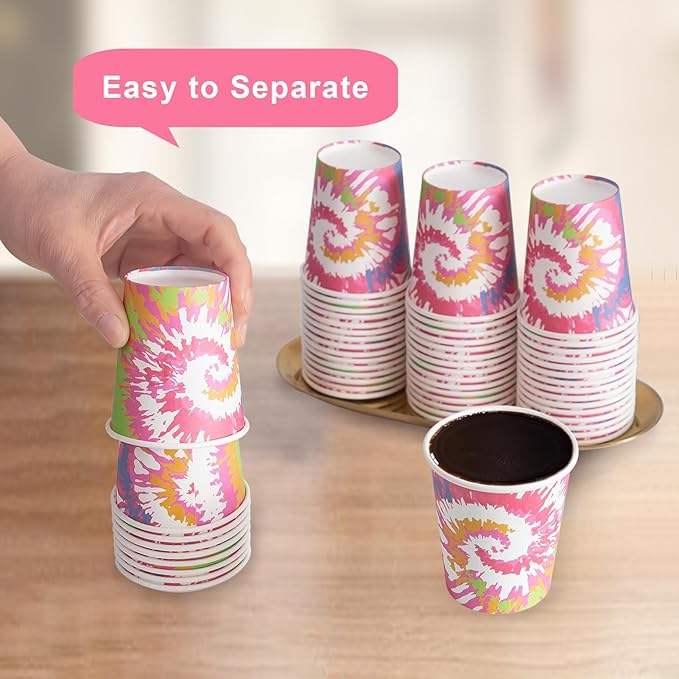 5 oz Disposable Paper Cups 300 Count-Small Bathroom Gargle Cups for Coffee Tea Parties