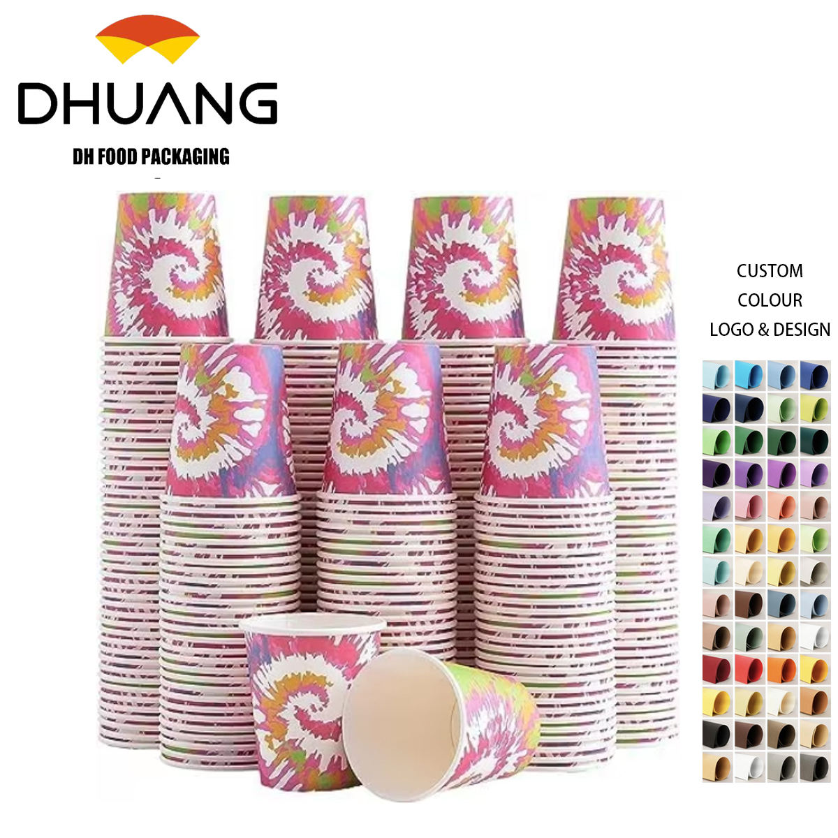 5 oz Disposable Paper Cups 300 Count-Small Bathroom Gargle Cups for Coffee Tea Parties