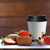 Disposable Coffee Cups With LidsTo Go Thickened Paper Cups for Beverage Coffee Tea Hot Chocolate Coffee Cup