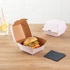 Eco-Friendly Bulk Burger Boxes with Custom Logo Low-Cost Leak/Greaseproof Takeout Buger Boxes