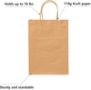 Brown Paper Bags with Handling Bulk Gift Retail Party Shopping Custom Paper Bags