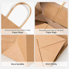 Brown Paper Bags with Handling Bulk Gift Retail Party Shopping Custom Paper Bags