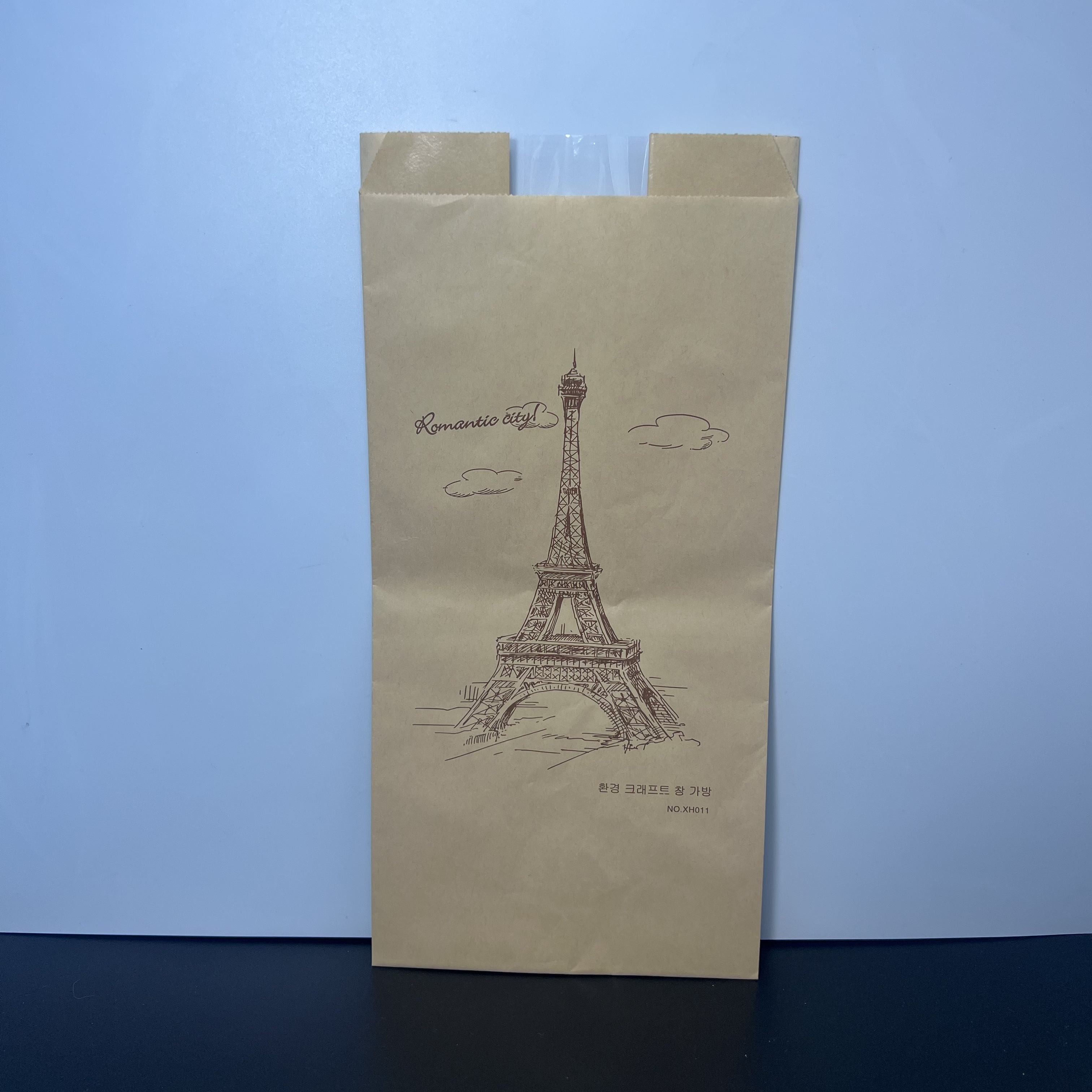 Bread Bag with clear Front Window Suitable for Homemade Bread French Bread Sandwiches Oil-proof Paper Bag